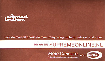 Amsterdam 2002 - Front of Flyer